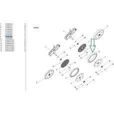 Обід прикотуючого диска Kverneland AC825828 (АС825828)